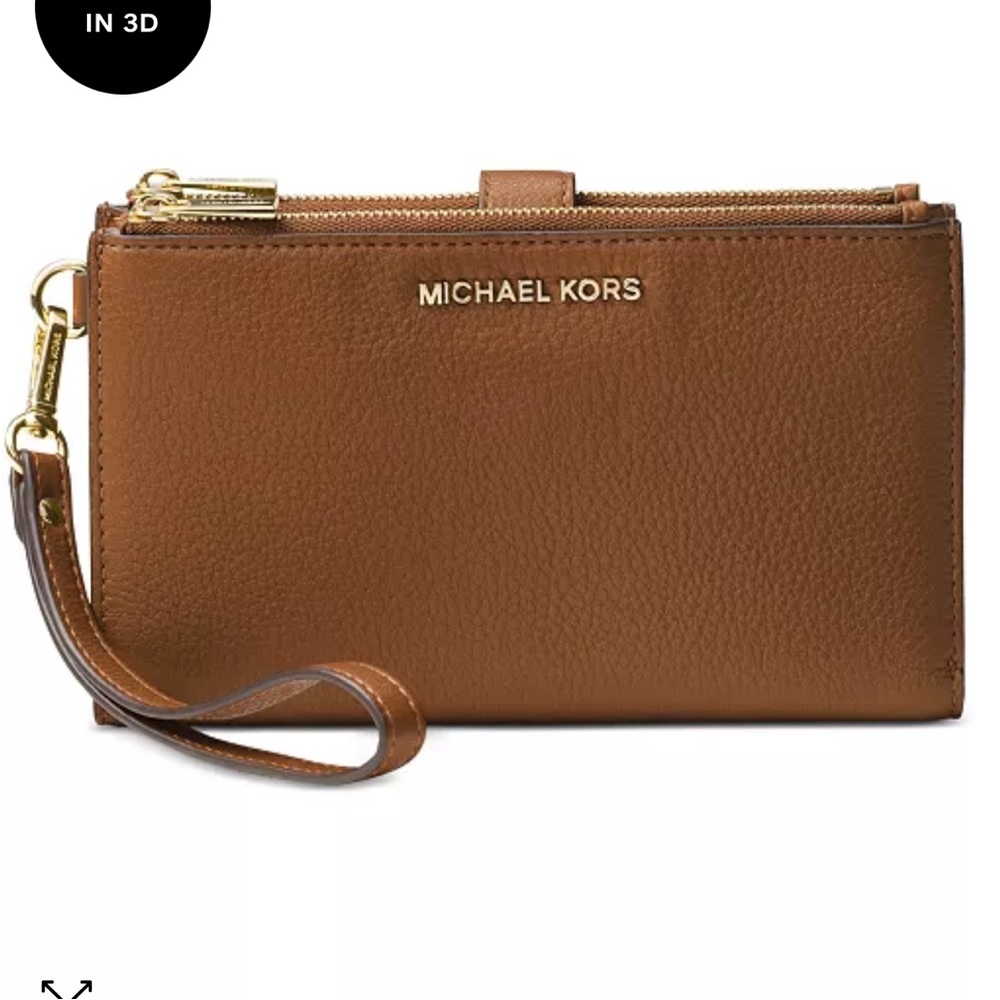 Michael Kors Brown Wristlet